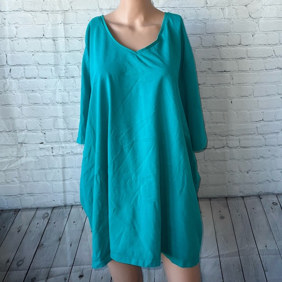 Liz & Me Tops - Liz & Me Essentials Turquoise Shirt size 5X